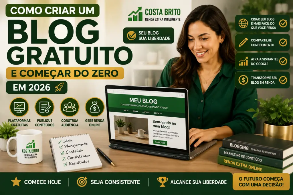 Como Criar um Blog Gratuito e Começar do Zero em 2026