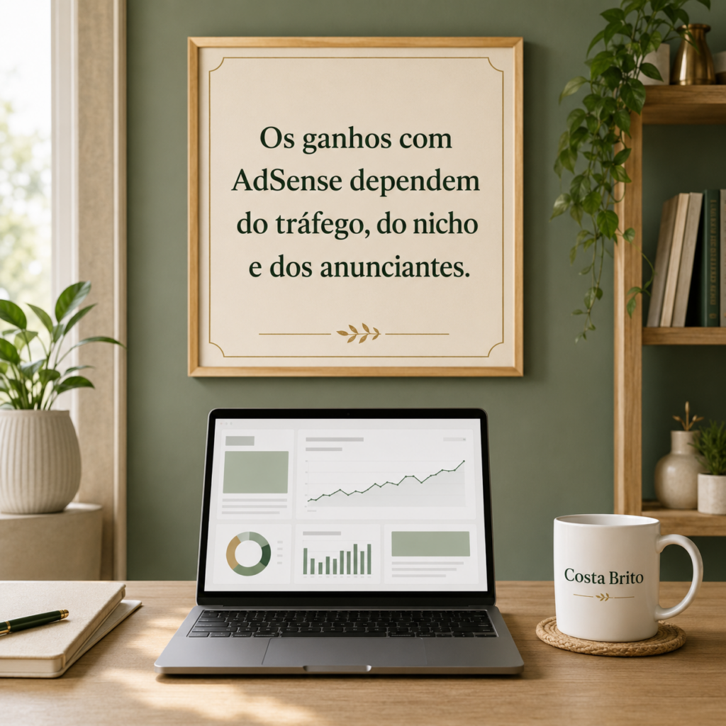 Ganhos com Google AdSense dependem do tráfego, do nicho e dos anunciantes