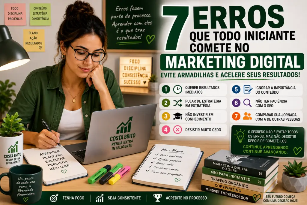 7 Erros Que Todo Iniciante Comete no Marketing Digital