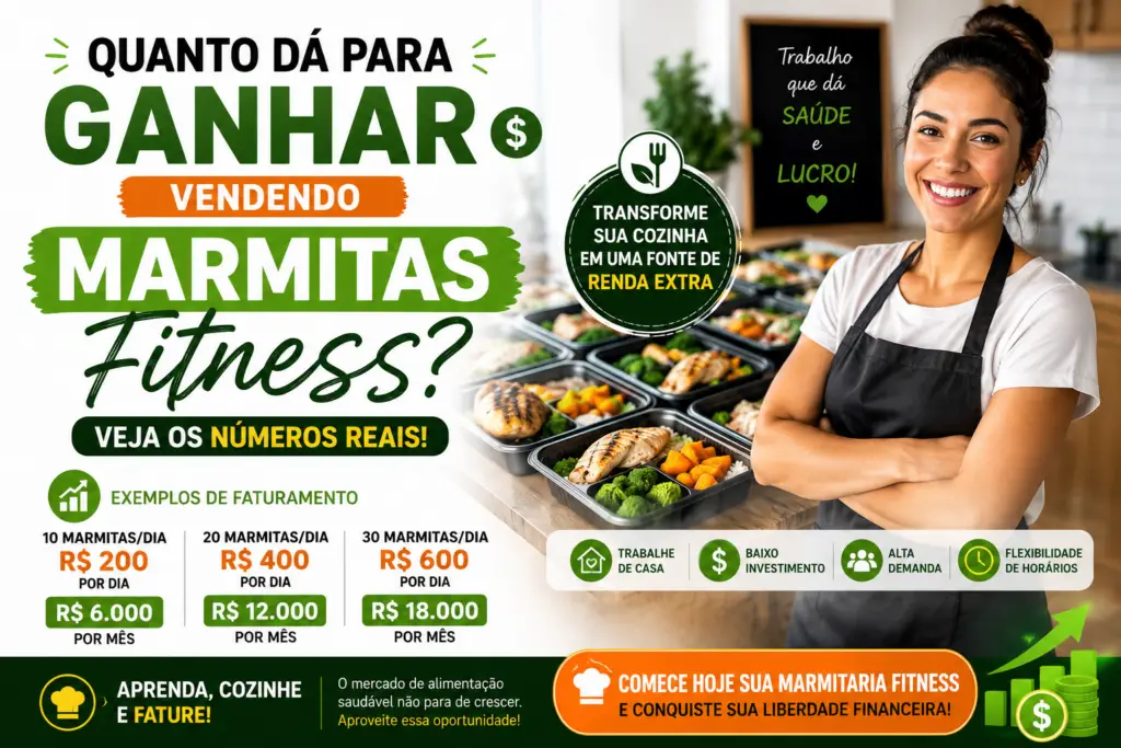 Quanto Dá Para Ganhar Vendendo Marmitas Fitness? Veja os Números Reais