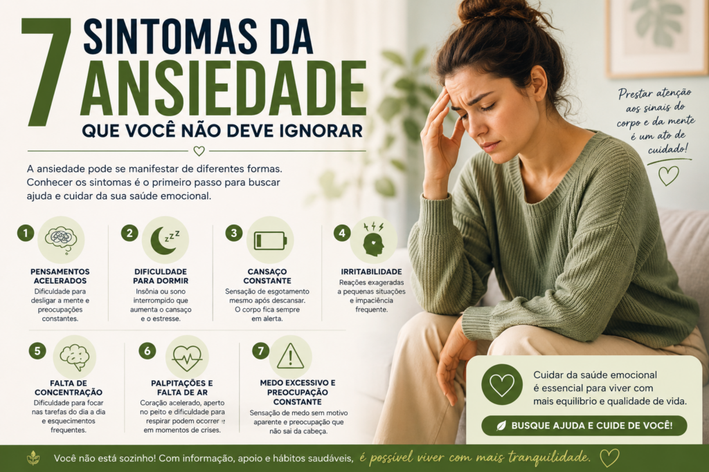7 Sintomas da Ansiedade Que Você Não Deve Ignorar