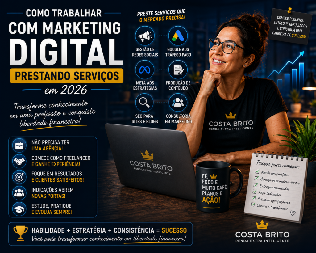 Como Trabalhar com Marketing Digital Prestando Serviços