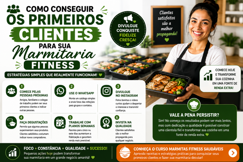 Como Conseguir os Primeiros Clientes Para Sua Marmitaria Fitness