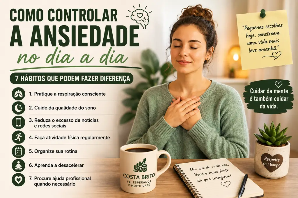 Como Controlar a Ansiedade no Dia a Dia: 7 Hábitos Simples