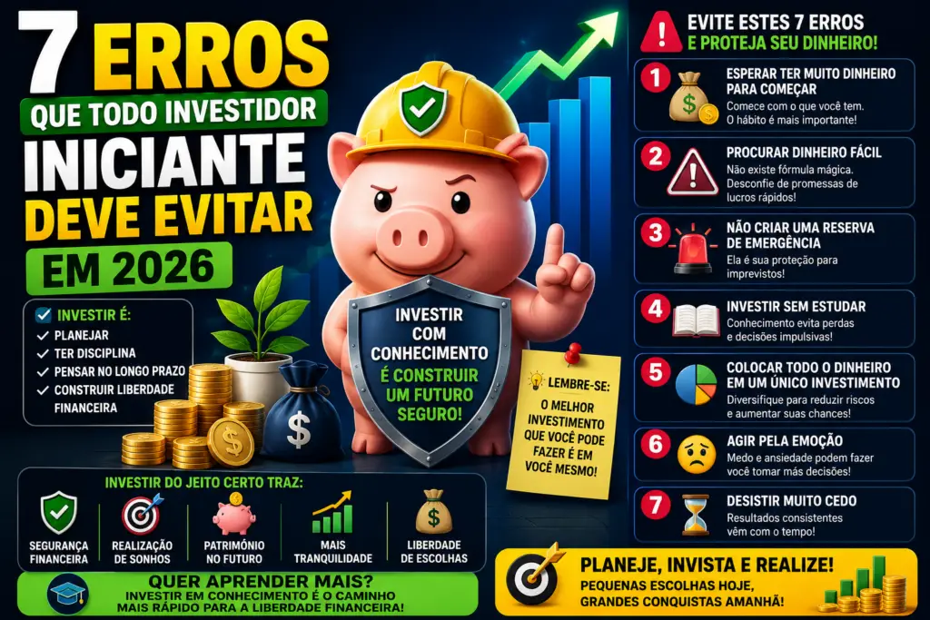 7 Erros Que Todo Investidor Iniciante Deve Evitar em 2026