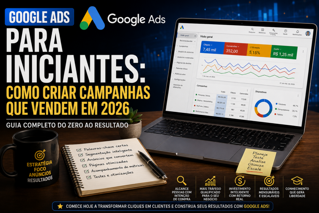 Google Ads para Iniciantes: Como Criar Campanhas Que Vendem em 2026