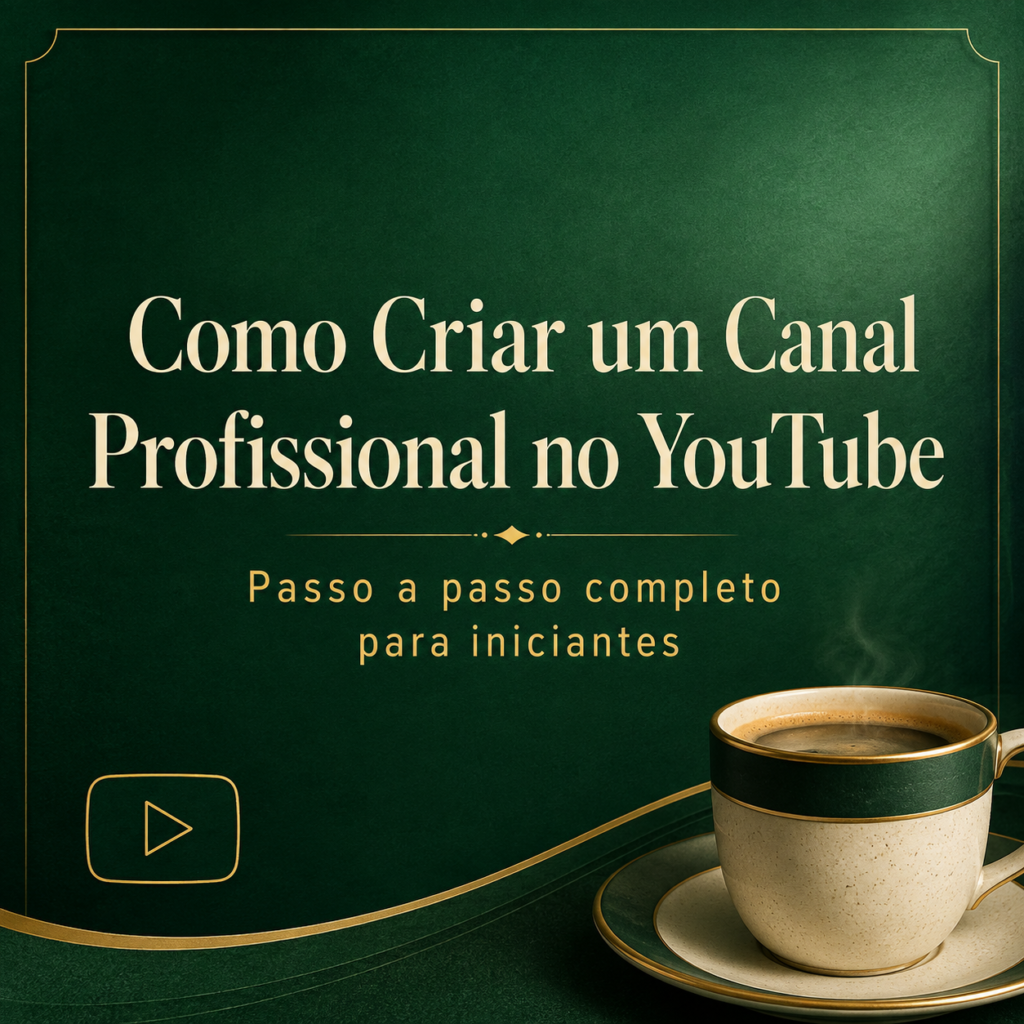 computador, celular e a nossa xícara, com espaço limpo em cima.