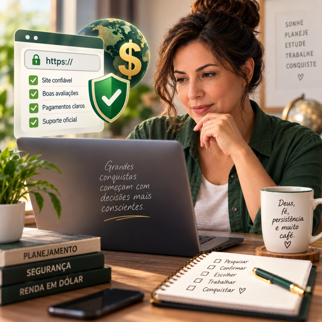 Como escolher uma plataforma segura para ganhar em dólar e evitar golpes