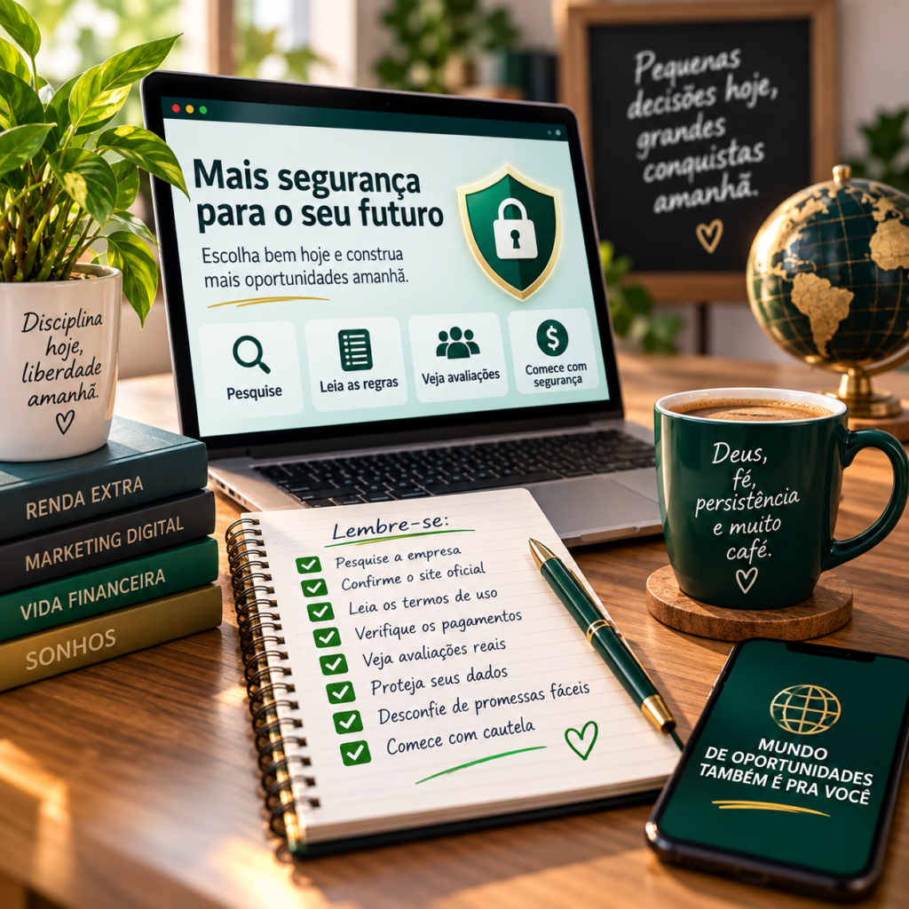 Checklist para verificar uma plataforma segura antes de se cadastrar